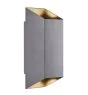 Nordlux Nico Applique Murale Aluminium Anthracite Up & Down | IP54 - Convient pour 2x GU10